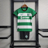 "Camisa Sporting Home 23/24 - Torcedor Infantil Verde - Netmantos"