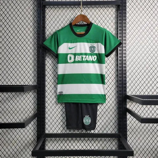 "Camisa Sporting Home 23/24 - Torcedor Infantil Verde - Netmantos"