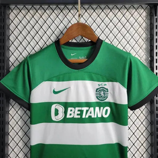 "Camisa Sporting Home 23/24 - Torcedor Infantil Verde - Netmantos"