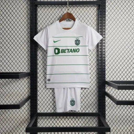 "Camisa Sporting Away 23/24 - Torcedor Infantil Branca - Netmantos"