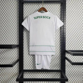 "Camisa Sporting Away 23/24 - Torcedor Infantil Branca - Netmantos"