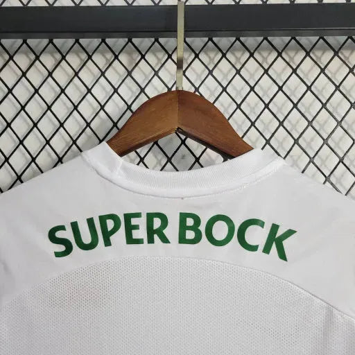 "Camisa Sporting Away 23/24 - Torcedor Infantil Branca - Netmantos"