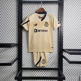 "Camisa Porto Away 23/24 - Torcedor Infantil Bege - Netmantos"