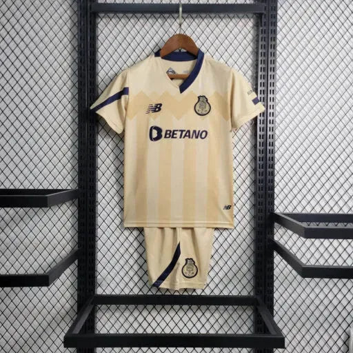 "Camisa Porto Away 23/24 - Torcedor Infantil Bege - Netmantos"