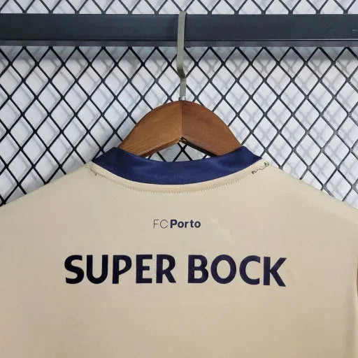 "Camisa Porto Away 23/24 - Torcedor Infantil Bege - Netmantos"