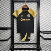 "Camisa Sporting Away II 23/24 - Torcedor Infantil Preta CR7 - Netmantos"