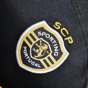 "Camisa Sporting Away II 23/24 - Torcedor Infantil Preta CR7 - Netmantos"