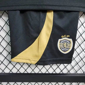 "Camisa Sporting Away II 23/24 - Torcedor Infantil Preta CR7 - Netmantos"