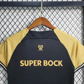 "Camisa Sporting Away II 23/24 - Torcedor Infantil Preta CR7 - Netmantos"