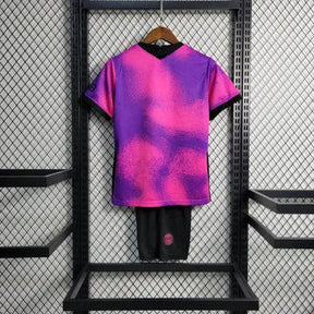 "Camisa PSG 20/21 - Torcedor Infantil Rosa e Roxa - Netmantos"