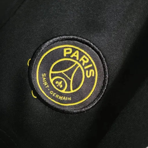 "Camisa PSG Away V 23/24 - Torcedor Infantil Preta e Amarela - Netmantos"