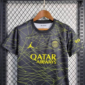 "Camisa PSG Away V 23/24 - Torcedor Infantil Preta e Amarela - Netmantos"