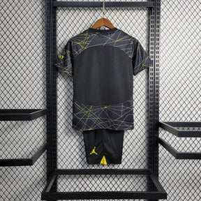 "Camisa PSG Away V 23/24 - Torcedor Infantil Preta e Amarela - Netmantos"