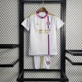 "Camisa Lyon Home 23/24 - Torcedor Infantil Branca - Netmantos"