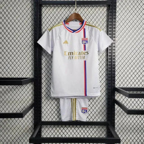 "Camisa Lyon Home 23/24 - Torcedor Infantil Branca - Netmantos"