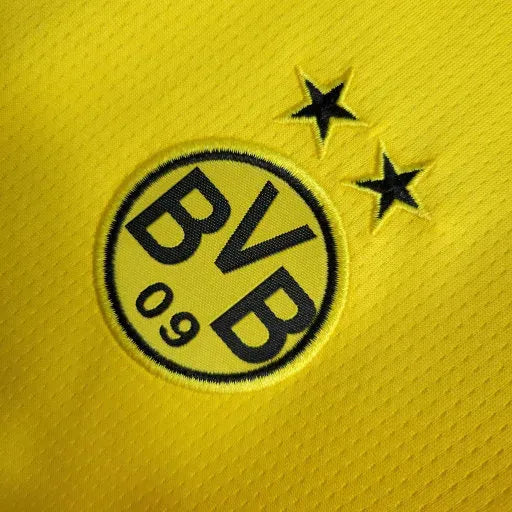 "Camisa Borussia Dortmund Home 23/24 - Torcedor Infantil Preta e Amarela - Netmantos"