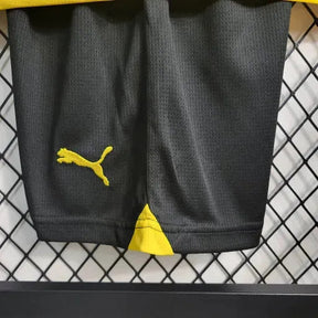 "Camisa Borussia Dortmund Home 23/24 - Torcedor Infantil Preta e Amarela - Netmantos"