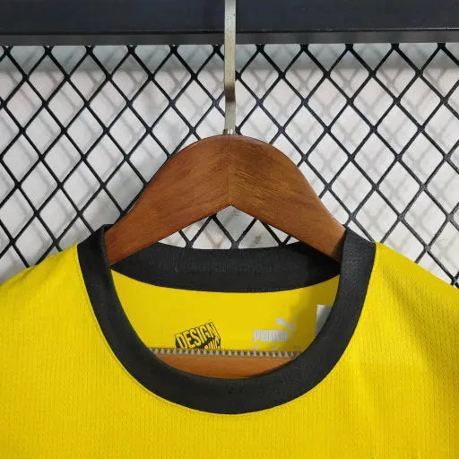 "Camisa Borussia Dortmund Home 23/24 - Torcedor Infantil Preta e Amarela - Netmantos"