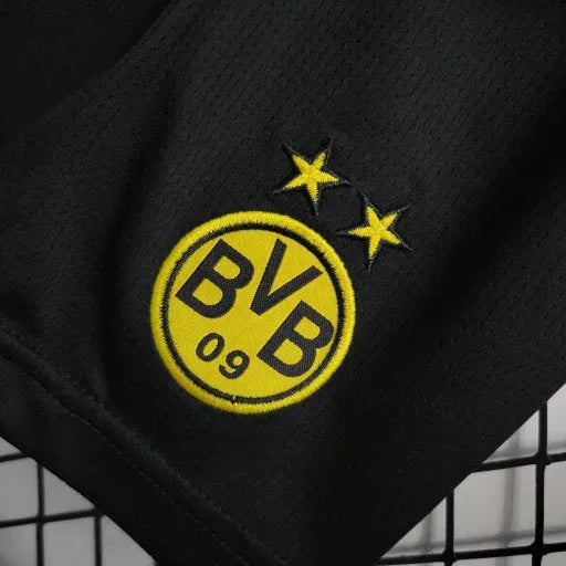 "Camisa Borussia Dortmund Home 23/24 - Torcedor Infantil Preta e Amarela - Netmantos"