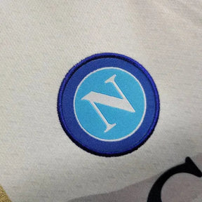 "Camisa Napoli Away 23/24 - Torcedor Infantil Branca - Netmantos"
