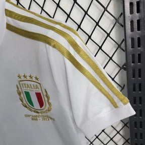 "Camisa Itália Edição Comemorativa 23/24 - Torcedor Infantil Branca e Dourada - Netmantos"