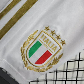 "Camisa Itália Edição Comemorativa 23/24 - Torcedor Infantil Branca e Dourada - Netmantos"