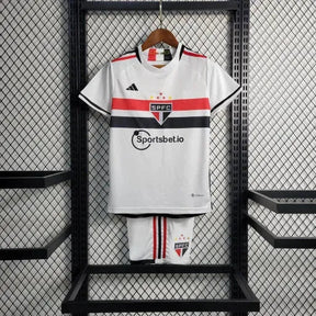 "Camisa São Paulo Home 22/23 - Torcedor Infantil Branca - Netmantos"