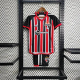 "Camisa São Paulo Away 23/24 - Torcedor Infantil Preta e Vermelha - Netmantos"