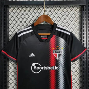 "Camisa São Paulo Away II 23/24 - Torcedor Infantil Preta - Netmantos"