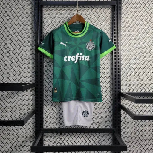 "Camisa Palmeiras Home 23/24 - Torcedor Infantil Verde - Netmantos"