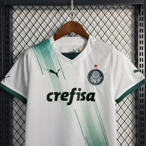 "Camisa Palmeiras Away 23/24 - Torcedor Infantil Branca - Netmantos"