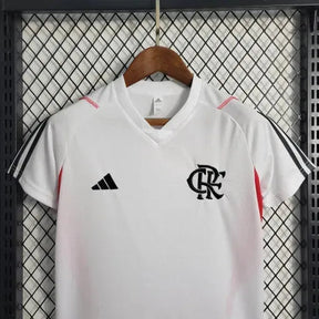"Camisa Flamengo Treino 23/24 - Torcedor Infantil Branca - Netmantos"