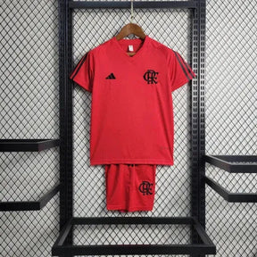 "Camisa Flamengo Treino 23/24 - Torcedor Infantil Vermelha - Netmantos"