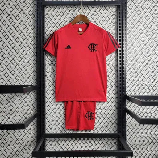 "Camisa Flamengo Treino 23/24 - Torcedor Infantil Vermelha - Netmantos"