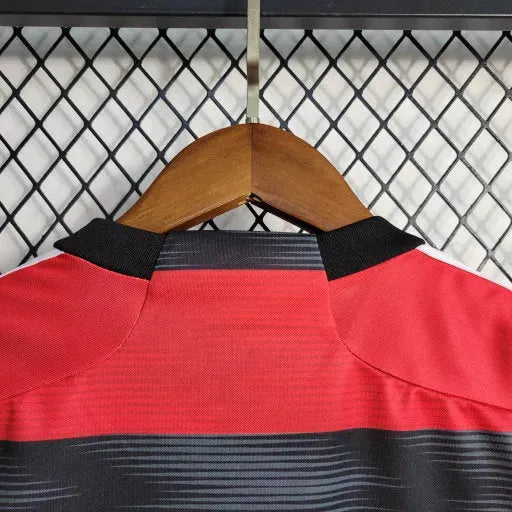 "Camisa Flamengo Home 23/24 - Torcedor Infantil Vermelha e Preta - Netmantos"