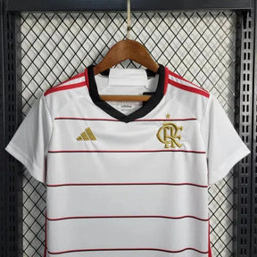 "Camisa Flamengo Away 23/24 - Torcedor Infantil Branca - Netmantos"