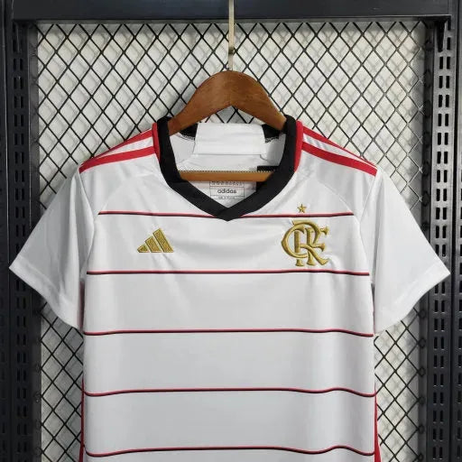 "Camisa Flamengo Away 23/24 - Torcedor Infantil Branca - Netmantos"