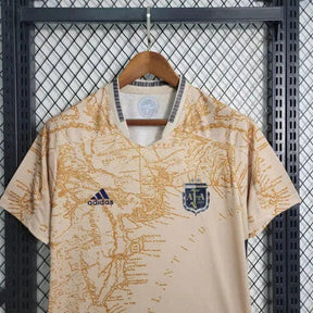 "Camisa Argentina Edição Comemorativa 20/21 - Torcedor Masculina Bege - Netmantos"