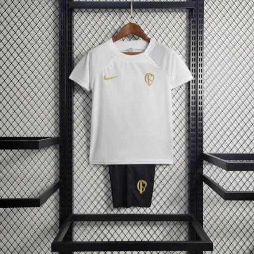 "Camisa Timão Treino 23/24 - Torcedor Infantil Branca - Netmantos"