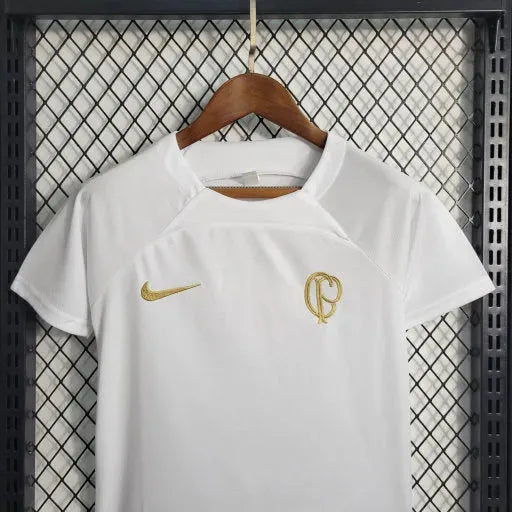 "Camisa Timão Treino 23/24 - Torcedor Infantil Branca - Netmantos"