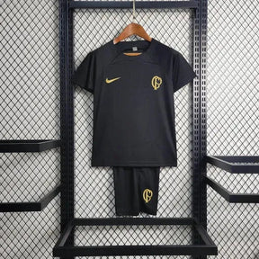 "Camisa Timão Treino 23/24 - Torcedor Infantil Preta - Netmantos"