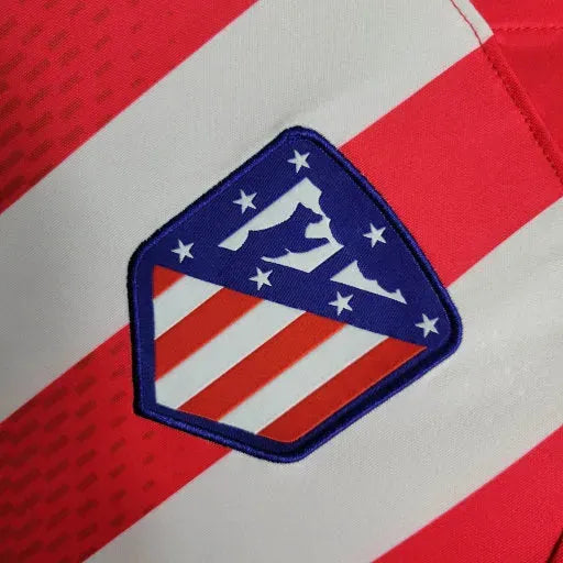 "Camisa Atlético de Madrid Home 23/24 - Torcedor Masculina Vermelha e Branca - Netmantos"