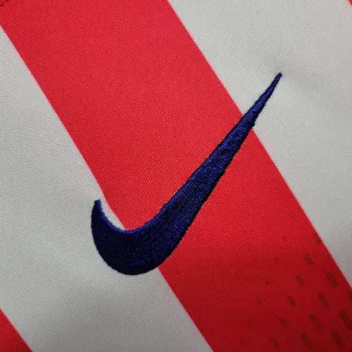 "Camisa Atlético de Madrid Home 23/24 - Torcedor Masculina Vermelha e Branca - Netmantos"