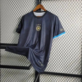 "Camisa Argentina GOAT Messi - Torcedor Masculina Preta Comma Football - Netmantos"