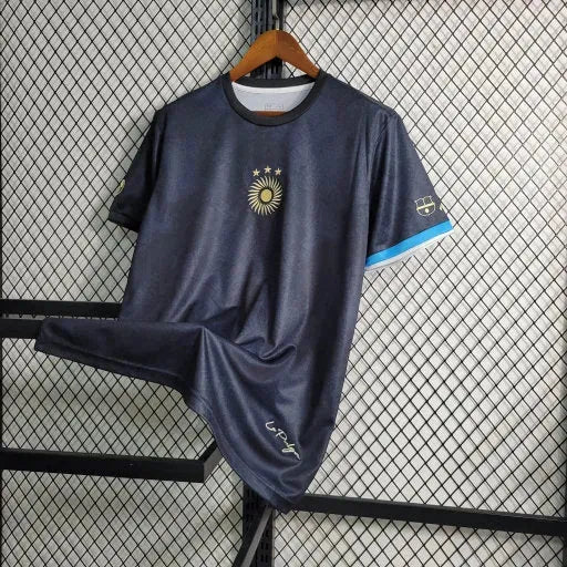 "Camisa Argentina GOAT Messi - Torcedor Masculina Preta Comma Football - Netmantos"