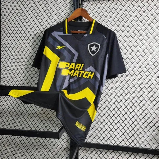 "Camisa Bota Fogo Away 4th 23/24 - Torcedor Masculina Preta e Amarela - Netmantos"