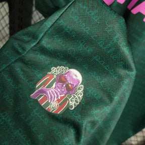 "Camisa Fluminense Away II 23/24 - Torcedor Masculina Verde e Rosa + Patches Libertadores - Netmantos"