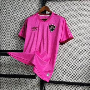 "Camisa Fluminense 23/24 - Torcedor Masculina Rosa + Patches Libertadores - Netmantos"