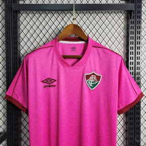 "Camisa Fluminense 23/24 - Torcedor Masculina Rosa + Patches Libertadores - Netmantos"