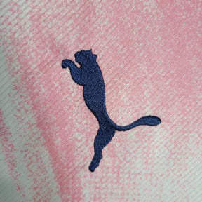 "Camisa Palmeiras Edição Comemorativa 23/24 - Torcedor Masculina Branca, Azul e Rosa - Netmantos"